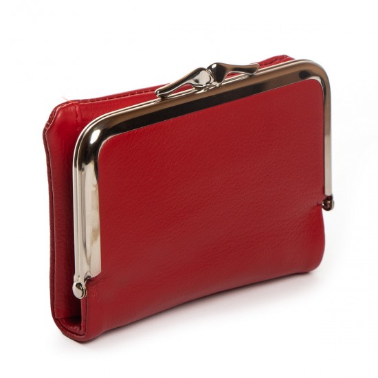 Шкіряний жіночий гаманець dr.Bond Classic WN-23-14 червоний