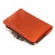 Шкіряний жіночий гаманець dr.Bond Classic WN-23-14 помаранчевий