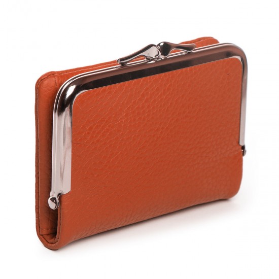 Женский кожаный кошелек dr.Bond Classic WN-23-14 оранжевый