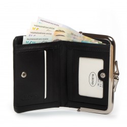 Женский кожаный кошелек dr.Bond Classic WN-23-14 черный Женский кожаный кошелек dr.Bond Classic WN-23-14 черный