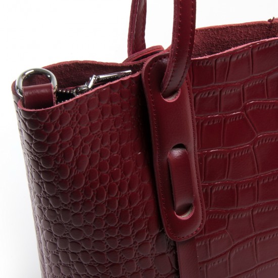 Женская сумка из натуральной кожи ALEX RAI 1899 бордовый