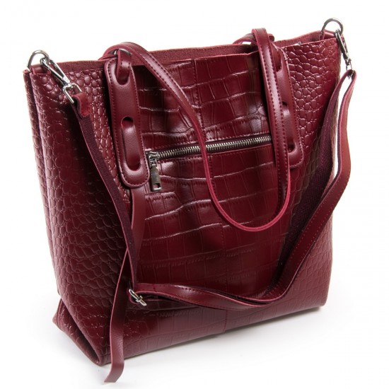 Женская сумка из натуральной кожи ALEX RAI 1899 бордовый