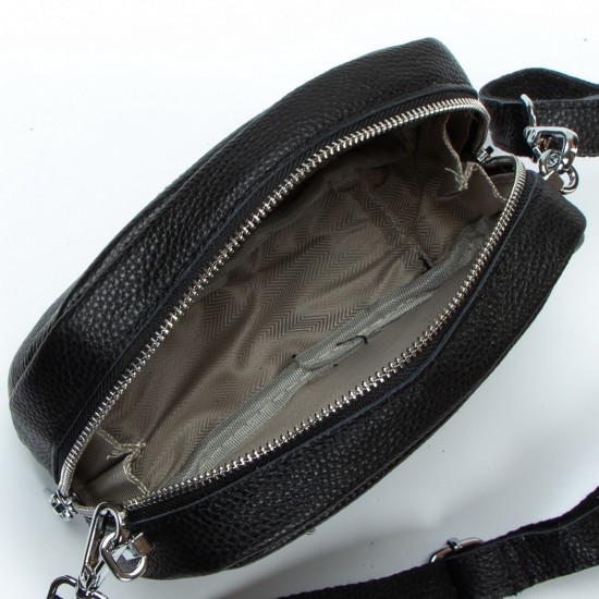 Женская сумочка-клатч из натуральной кожи ALEX RAI 99107 черный