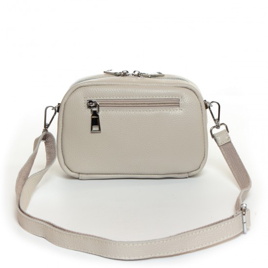 Жіноча сумочка-клатч із натуральної шкіри ALEX RAI 99107 бежевий