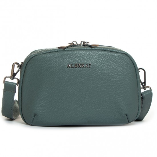Женская сумочка-клатч из натуральной кожи ALEX RAI 99107 зеленый