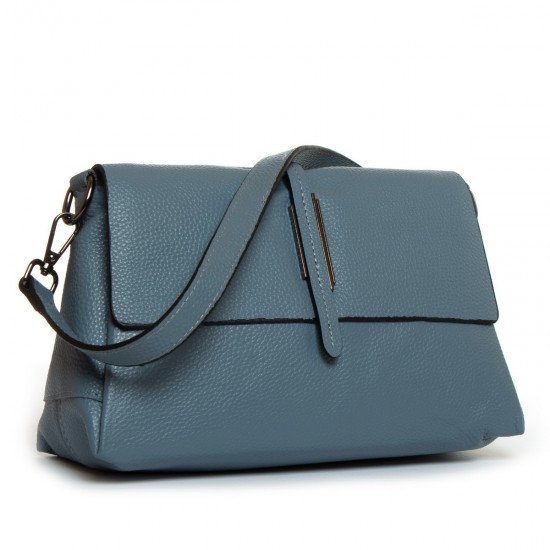 Женская сумочка из натуральной кожи ALEX RAI 99104 голубой
