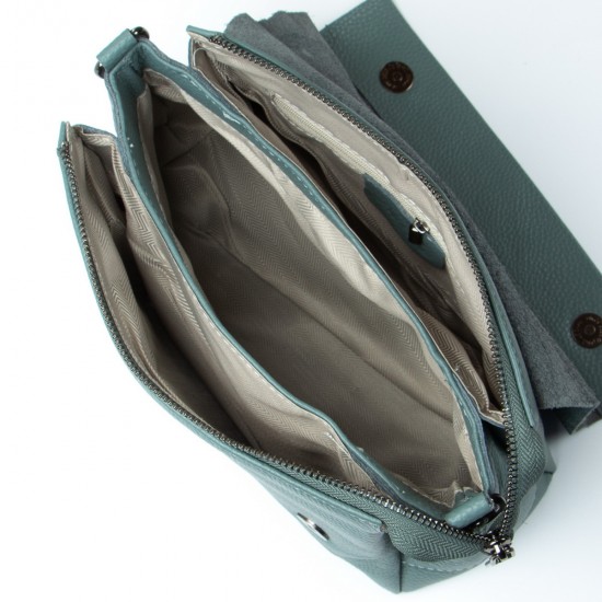 Женская сумочка из натуральной кожи ALEX RAI 99105 зеленый