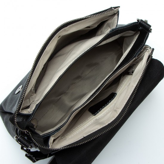 Жіноча сумочка із натуральної шкіри ALEX RAI 99105 чорний