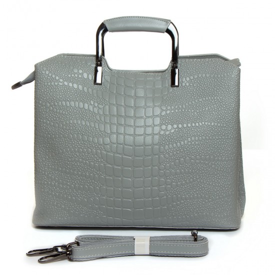 Женская сумка из натуральной кожи ALEX RAI 1540-1 серый