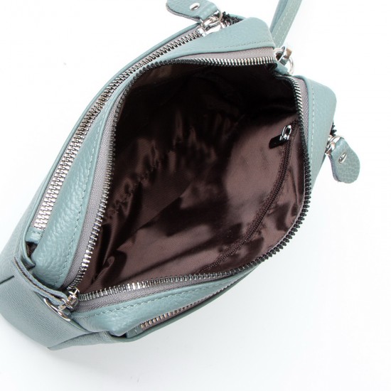 Женская сумочка из натуральной кожи ALEX RAI 60071 голубой