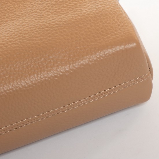 Жіноча сумочка з натуральної шкіри ALEX RAI 60071 пісочний