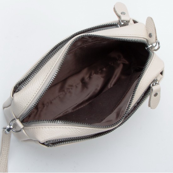 Женская сумочка из натуральной кожи ALEX RAI 60071 бежевый