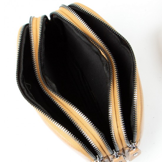Женская сумочка-клатч из натуральной кожи ALEX RAI 60061 песочный