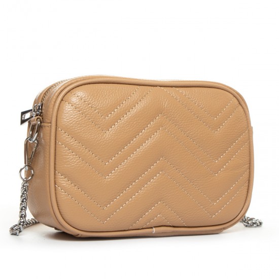 Жіноча сумочка з натуральної шкіри ALEX RAI 17005 пісочний