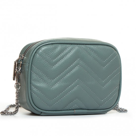 Жіноча сумочка з натуральної шкіри ALEX RAI 17005 блакитний