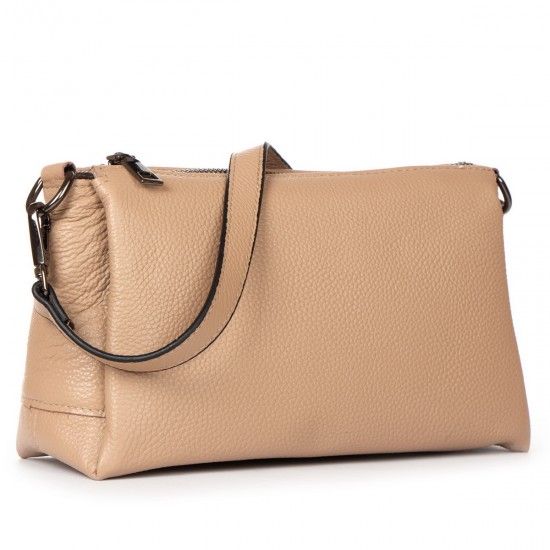 Жіноча сумочка з натуральної шкіри ALEX RAI 99105-1 пісочний