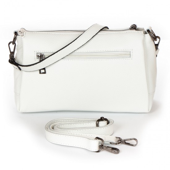 Жіноча сумочка з натуральної шкіри ALEX RAI 99105-1 білий