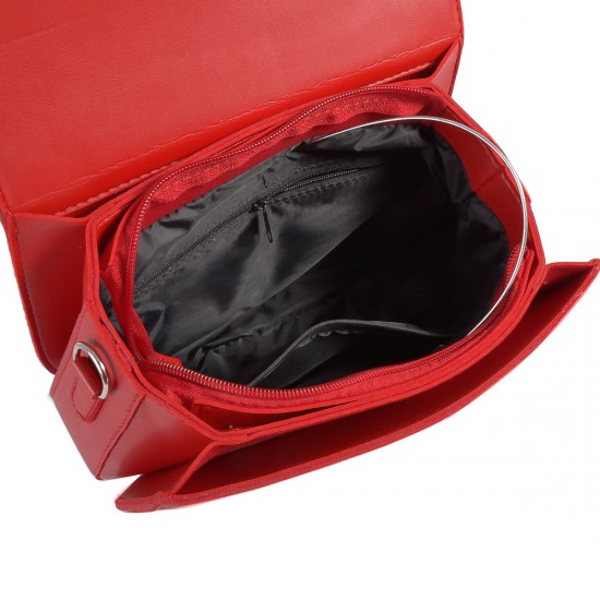 Женская сумочка на три отделения LUCHERINO 822 червоний
