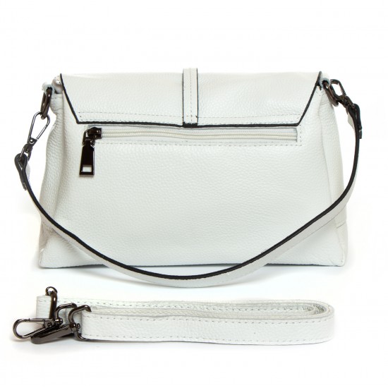 Жіноча сумочка із натуральної шкіри ALEX RAI 99104 білий
