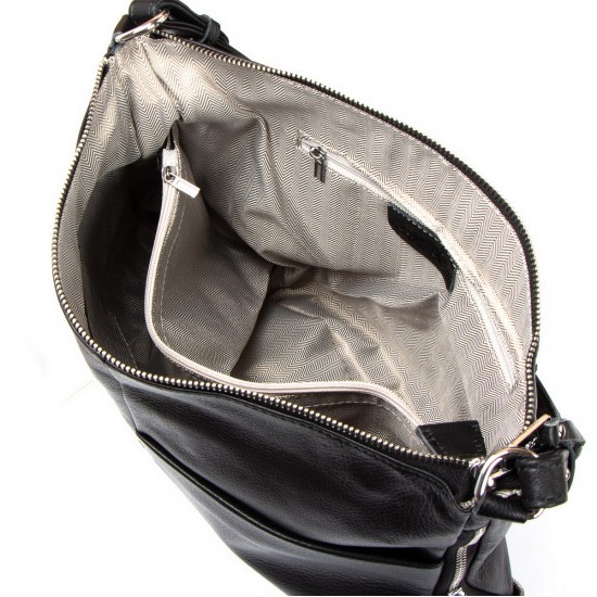 Жіноча сумка з натуральної шкіри ALEX RAI 2032-9 чорний