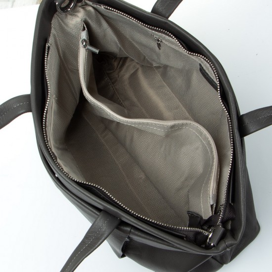 Жіноча сумка з натуральної шкіри ALEX RAI 2036-9 сірий