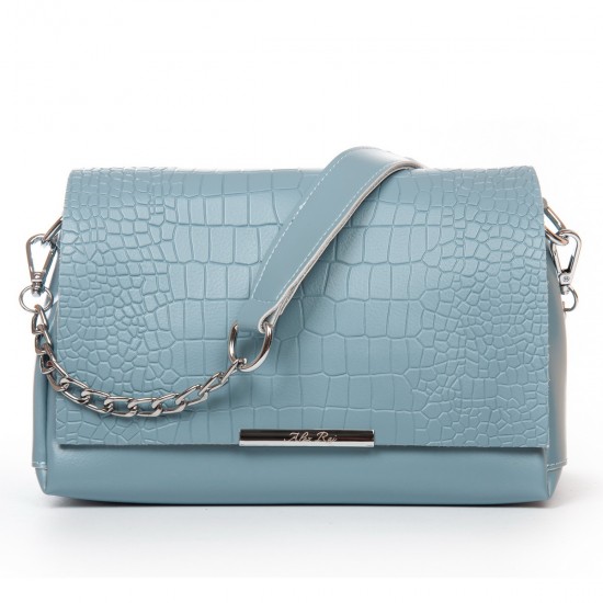 Женская сумочка из натуральной кожи LARGONI 9717 голубой