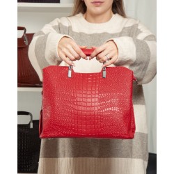 Женская сумка из натуральной кожи ALEX RAI 1540-1 красный