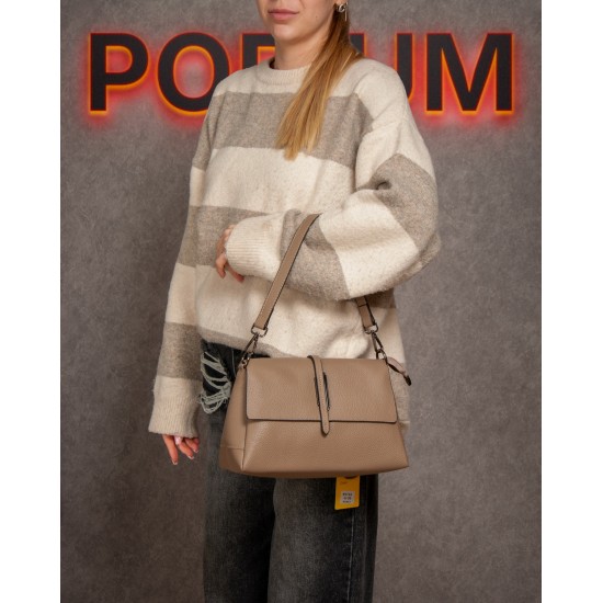 Женская сумка из натуральной кожи ALEX RAI 99104 хаки