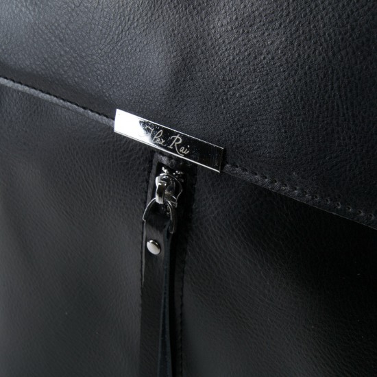 Жіночий рюкзак з натуральної шкіри ALEX RAI 373 чорний