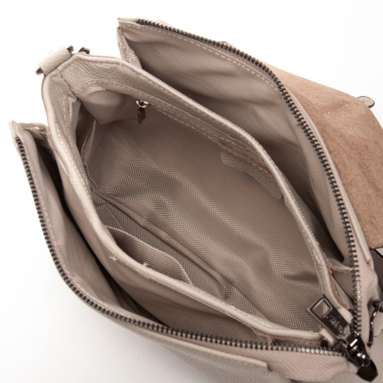 Женская сумка из натуральной кожи ALEX RAI 99104 бежевый