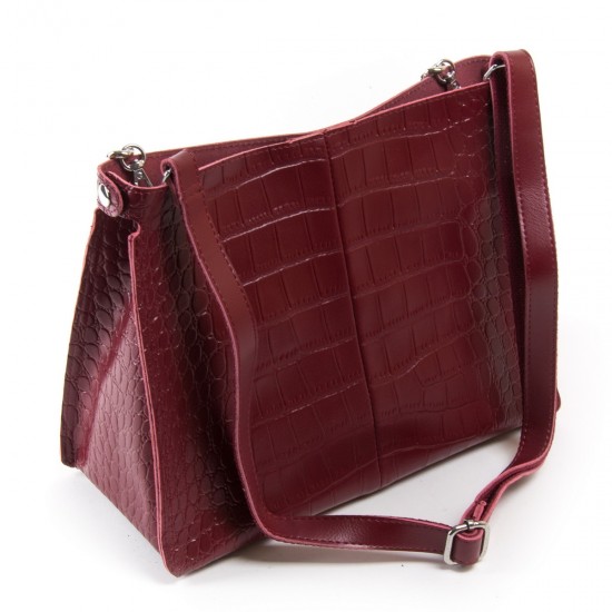Женская сумка из натуральной кожи ALEX RAI 3202 бордовый