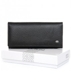 Шкіряний жіночий гаманець dr.Bond Classic W1-V-4 чорний Шкіряний жіночий гаманець dr.Bond Classic W1-V-4 чорний