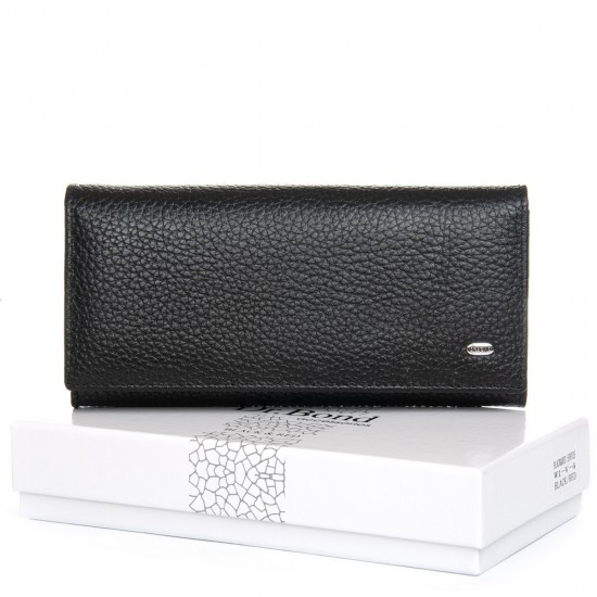Женский кожаный кошелек dr.Bond Classic W1-V-4 черный Женский кожаный кошелек dr.Bond Classic W1-V-4 черный