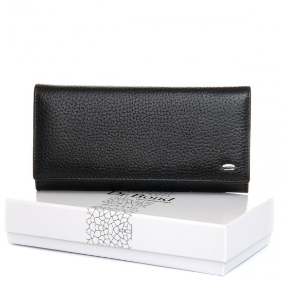 Женский кожаный кошелек dr.Bond Classic W501-4 черный Женский кожаный кошелек dr.Bond Classic W501-4 черный