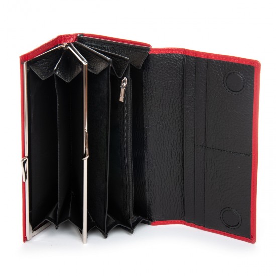 Женский кожаный кошелек dr.Bond Classic W46-4 красный Женский кожаный кошелек dr.Bond Classic W46-4 красный