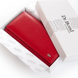 Шкіряний жіночий гаманець dr.Bond Classic W46-4 червоний Шкіряний жіночий гаманець dr.Bond Classic W46-4 червоний