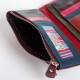 Женский кожаный кошелек dr.Bond Rainbow WRS-239-1 бордовый