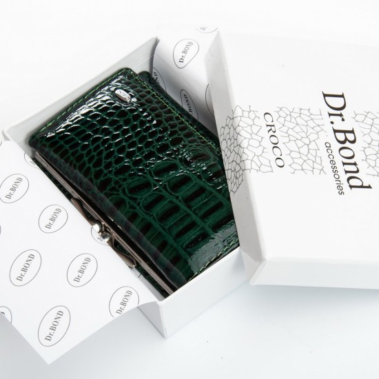 Шкіряний жіночий гаманець dr.Bond Classic PEW214 зелений Шкіряний жіночий гаманець dr.Bond Classic PEW214 зелений