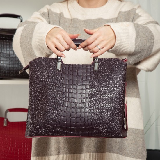 Женская сумка из натуральной кожи ALEX RAI 1540-1 бордовый Женская сумка из натуральной кожи ALEX RAI 1540-1 бордовый