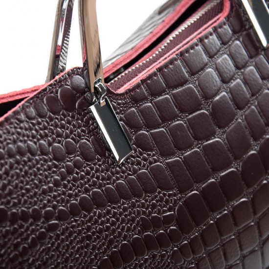 Женская сумка из натуральной кожи ALEX RAI 1540-1 бордовый Женская сумка из натуральной кожи ALEX RAI 1540-1 бордовый