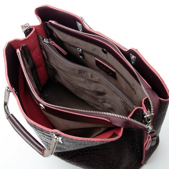 Женская сумка из натуральной кожи ALEX RAI 1540-1 бордовый Женская сумка из натуральной кожи ALEX RAI 1540-1 бордовый