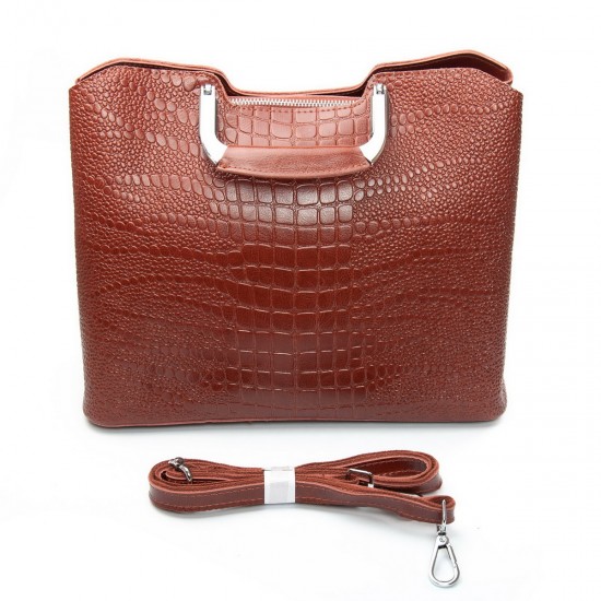 Женская сумка из натуральной кожи ALEX RAI 1540-1 коричневый 2