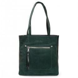 Женская сумка из натуральной кожи + замши ALEX RAI 8773-220 зеленый
