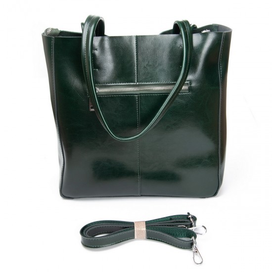 Женская сумка из натуральной кожи + замши ALEX RAI 8773-220 зеленый