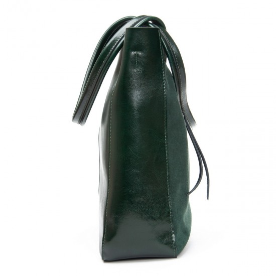 Женская сумка из натуральной кожи + замши ALEX RAI 8773-220 зеленый
