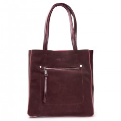 Женская сумка из натуральной кожи + замши ALEX RAI 8773-220 бордовый