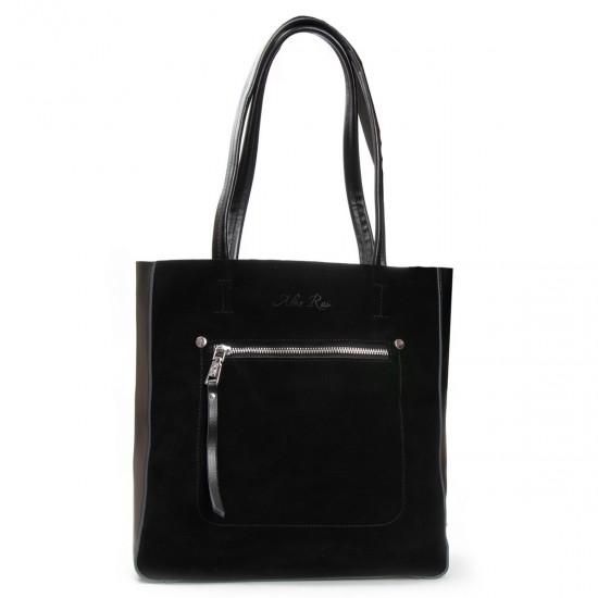 Женская сумка из натуральной кожи + замши ALEX RAI 8773-220 черный Женская сумка из натуральной кожи + замши ALEX RAI 8773-220 черный