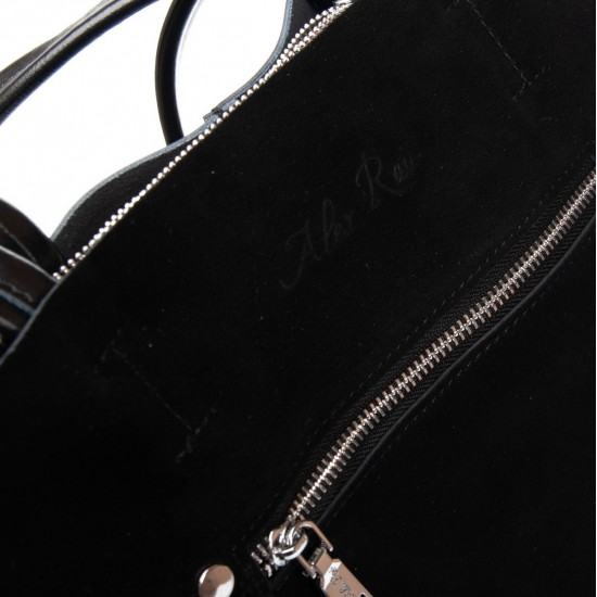 Женская сумка из натуральной кожи + замши ALEX RAI 8773-220 черный Женская сумка из натуральной кожи + замши ALEX RAI 8773-220 черный