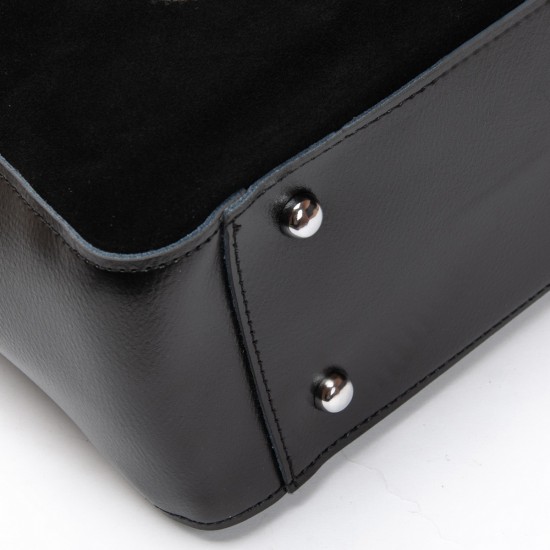 Женская сумка из натуральной кожи + замши ALEX RAI 8773-220 черный Женская сумка из натуральной кожи + замши ALEX RAI 8773-220 черный