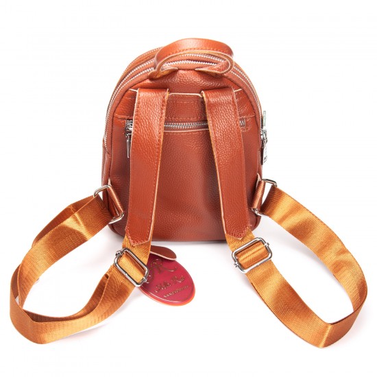 Женская сумка-рюкзак из натуральной кожи + замши ALEX RAI 2058 коричневый